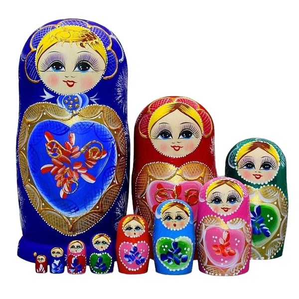 Christmas store matryoshka dolls