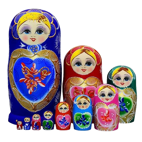 Christmas matryoshka top