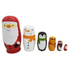 Christmas Figures Matryoshka Nesting Dolls 6 Pieces