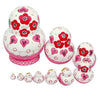 Pink Butterfly Matryoshka Doll 10 Pieces