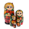 Patterned Matryoshka Nesting Dolls 5 Pieces