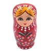 Lady in Red Matryoshka Nesting Dolls 5 Pieces