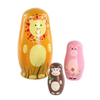 Adorable Animals Matryoshka Nesting Dolls 5 Pieces