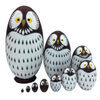 Large Owl Matryoshka Nesting Dolls 10 Pieces