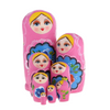 Elegant Pink Matryoshka Nesting Dolls 8 Pieces