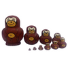 Brown Monkeys Matryoshka Nesting Dolls 10 Pieces