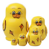Yellow Ducklings Matryoshka Nesting Dolls 5 Pieces