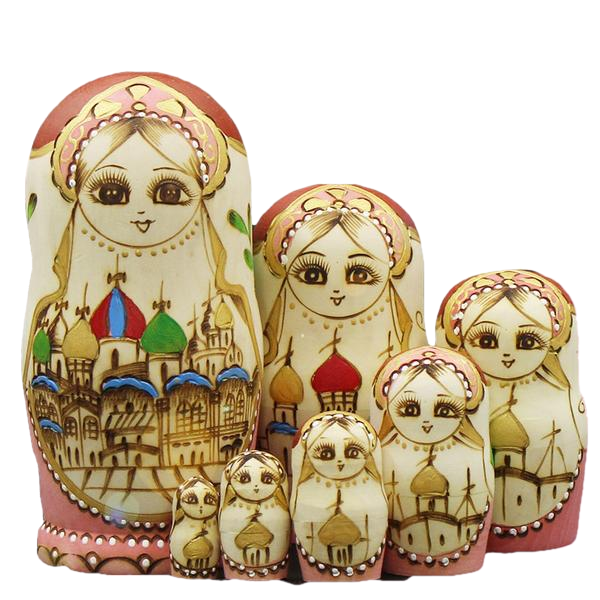 Amazing Matryoshka Nesting Dolls 7 Pieces