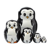 Cute Baby Penguins Matryoshka Nesting Dolls 5 Pieces