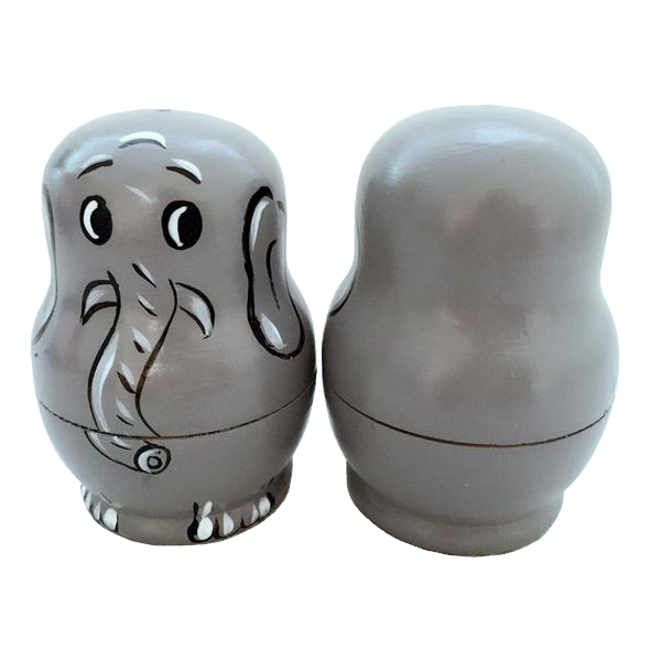 Elephant top nesting dolls