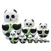 Charming Panda Matryoshka Nesting Dolls 10 Pieces