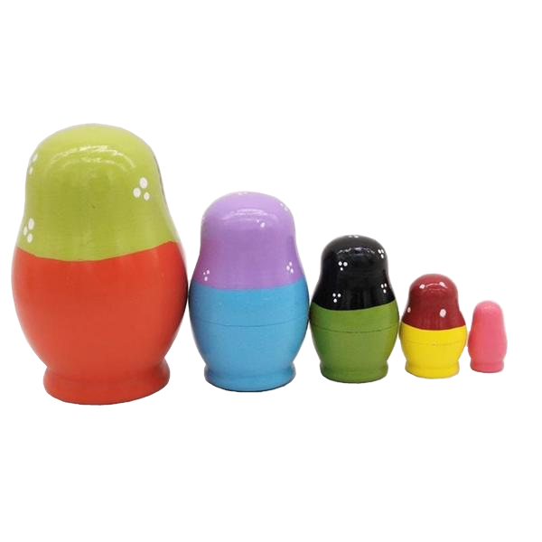 Happy Children Matryoshka Nesting Dolls 5 Pieces