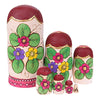 Colourful Rose Matryoshka Nesting Dolls 7 Pieces