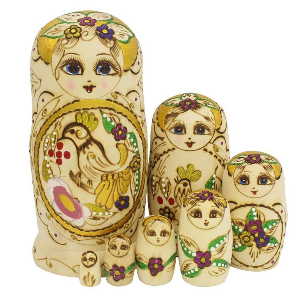 Wooden Russian Matryoshka Nesting Dolls Pieces