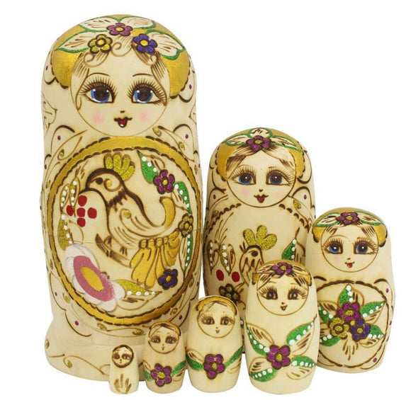 Wooden Russian Matryoshka Nesting Dolls 7 Pieces