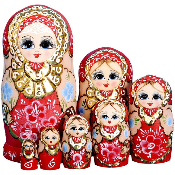 Wedding Matryoshka Nesting Dolls 7 Pieces
