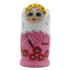 Pink Wooden Matryoshka Nesting Dolls 7 Pieces