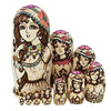 Beautiful Woman Matryoshka Nesting Dolls 10 Pieces