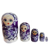 Multi Colored Matryoshka Nesting Dolls 6 Pieces