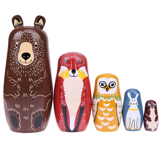 Animal Collection Matryoshka Nesting Dolls Pieces