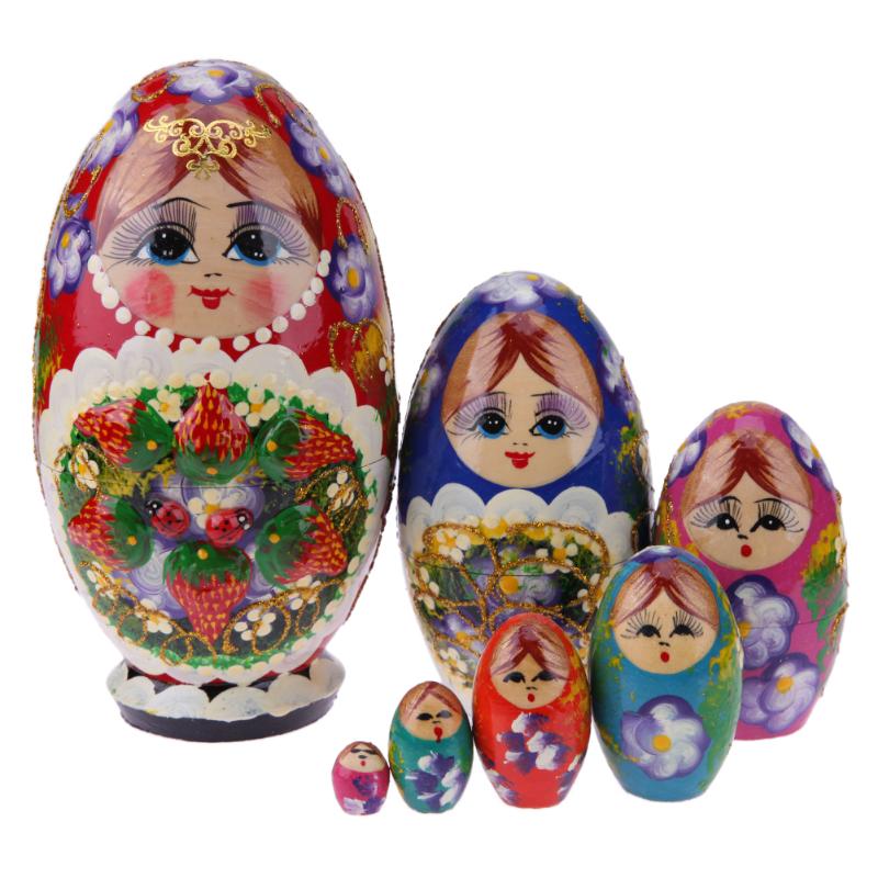 Lovely Girl Matryoshka Nesting Dolls 7 Pieces