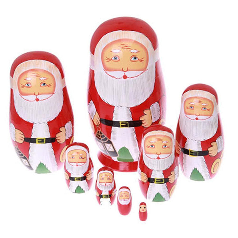 Magnificent Santa Claus Matryoshka Nesting Dolls 8 Pieces