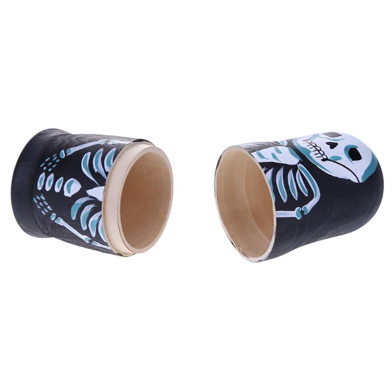 Spooky Skeleton Matryoshka Nesting Dolls 5 Pieces