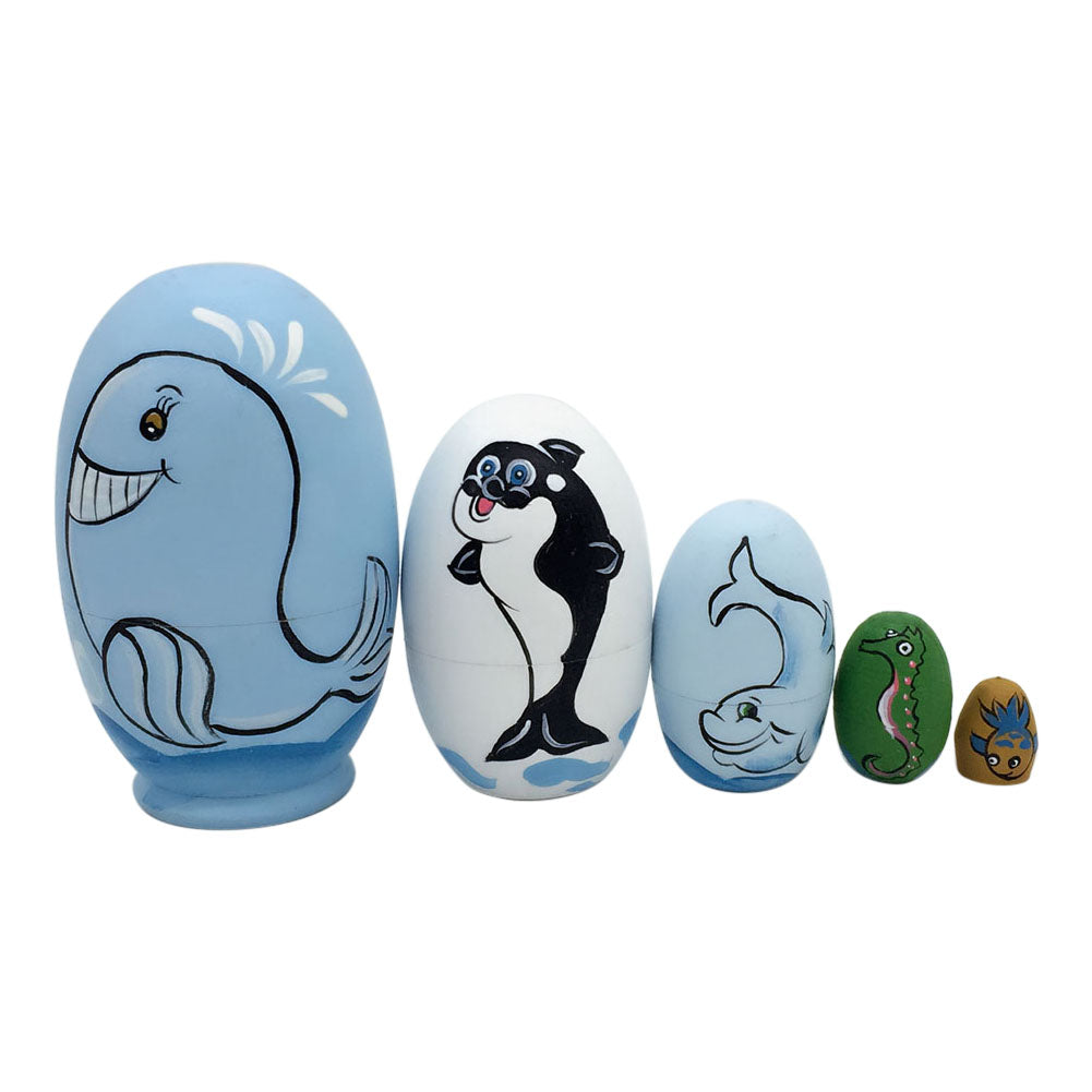 Lovable Aquatic Animals Matryoshka Nesting Dolls Pieces