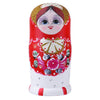 Fancy Red Matryoshka Nesting Dolls 7 Pieces