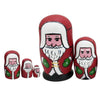 Adorable Santa Claus Matryoshka Nesting Dolls 5 Pieces